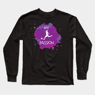 Women soccer player Long Sleeve T-Shirt